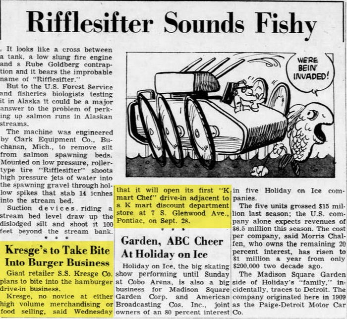 K-Mart Chef - Sep 22 1967 Article